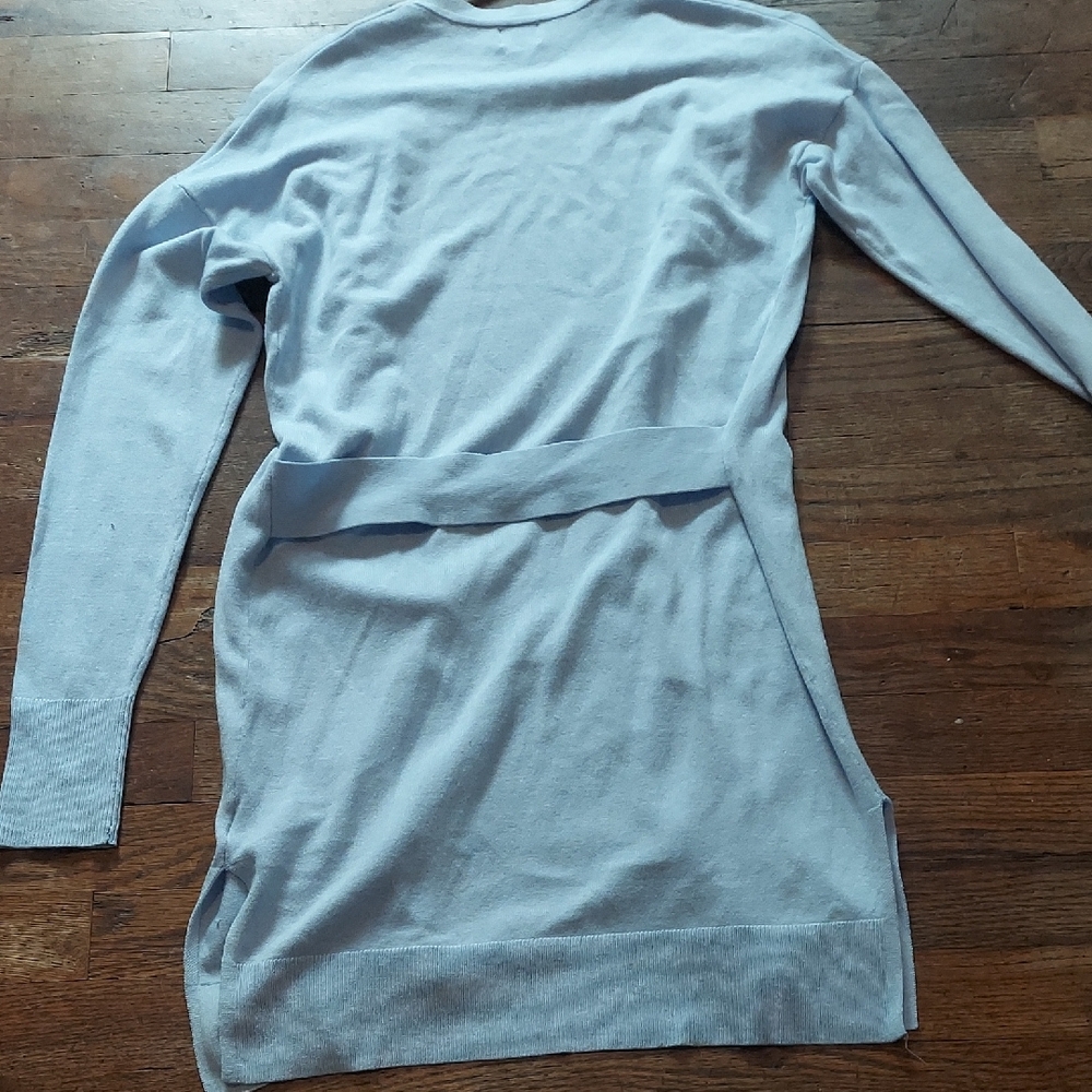 5 For $10 M&M  Women's Light Blue Cardigan Sweater - Picture 7 of 7